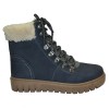 TSF LEATHER FUR BOOT FOR WOMEN (BLUE)